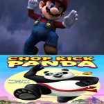 mario hates chop kick Panda | image tagged in mario hates,deviantart,ripoff,kung fu panda,super mario,dreamworks | made w/ Imgflip meme maker