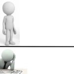 3d render man drake meme