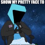 NWBF pretty face denied to you | SORRY, BUT I ONLY SHOW MY PRETTY FACE TO; MISS WESTIE | image tagged in north west's biggest fanart,north west,kanye west,daft punk,kanye,artwork | made w/ Imgflip meme maker