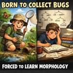 born to collect bugs forced to learn morphology