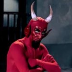 The Devil looking at me template