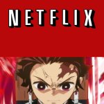 tanjiro hates netflix | image tagged in tanjiro hates what,netflix,worst,kpop,kpop demon hunters,i hate you | made w/ Imgflip meme maker