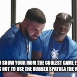 frfrfrfrfrfrfrfrfrfrfrfrfrfr | POV: YOU SHOW YOUR MOM THE COOLEST GAME EVER AND SHE DECIDES NOT TO USE THE RUBBER SPATULA THE WOODEN ONE | image tagged in gifs,spatula | made w/ Imgflip video-to-gif maker