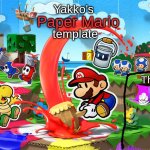 Yakko's Paper Mario template meme