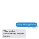 Sorry Wrong Person