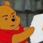 Pooh Reading Upset