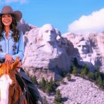 Kristi Noem at Mount Rushmore meme