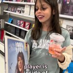 The record player is inside this