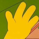 Homer hand lenny carl flipped