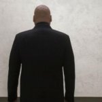 Don't mind me, just contemplating life.... | image tagged in daredevil mr fist looking on white painting | made w/ Imgflip meme maker