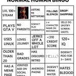 normam human bingo meme