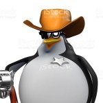 penguin cowboy