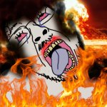 Wojak Suicide getting burned
