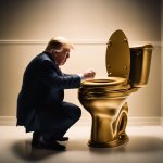 Trump praying for the New Golden Age to show up. meme