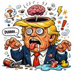 Dumb brainless Donald trump