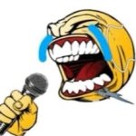 yellow guy singing crying