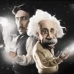 nikola tesla and albert einstein meme