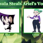 Odalia Steals Gaz's Voice Cast Meme | image tagged in ursula steals ariel's voice cast meme template,invader zim,invaderzim,the owl house,odalia blight,gaz membrane | made w/ Imgflip meme maker