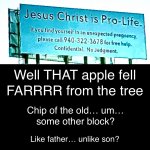 Jesus apple tree