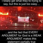 Weak God Argument