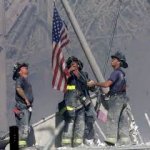 911 Firemen n Flag