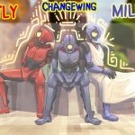 Millie, Bently & Changewing shared announcement template meme