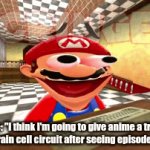 Anime meme | Me: "I think I'm going to give anime a try!"
My entire brain cell circuit after seeing episode 1 of Naruto: | image tagged in gifs,anime,smg4,cringe | made w/ Imgflip video-to-gif maker