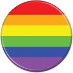 LGBTQ pride button