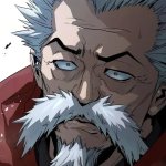 Old man with emotions