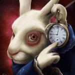 Rabbit with clock