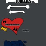 nanami announcement temp. 2.0 | HAPPY SPRING MY LOVELIES; I like arts and crafts; -Mikey Way; Happy; Scissors -Slipknot | image tagged in nanami announcement temp 2 0 | made w/ Imgflip meme maker