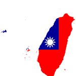 Taiwan flag map