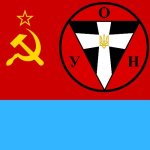 Banderite Ukrainian SSR flag