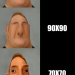 Mr Incredible Becoming Idiot - POV: When You Don’t Know What (_) Is: | POV: You don’t know what (_) is:; Nothing; Pi (unless it’s rounded by a generic number); 1000x1000; 100x100; 90x90; 70x70; 50x50; 20x20; 10+10 | image tagged in mr incredible becoming idiot template | made w/ Imgflip meme maker