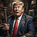 Trump senile dementia a giant screw for America GIF Template