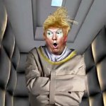 Trump jacket senile dementia crazy insane padded cell GIF Template