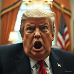 Trump oval office white house senile dementia unhappy GIF Template