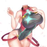 Headless Pyra in swimsuit