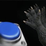 Godzilla blank nut button