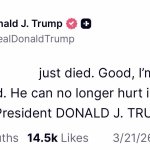 Trump Died