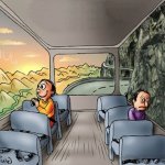 Happy guy sad guy reversed