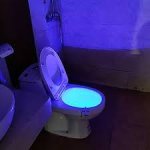 Radioactive toilet