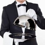 waiter revealing plate