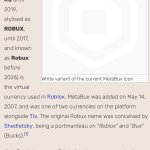 Robux renamed to MetaBux