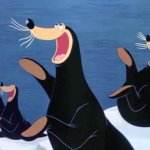 Seals clapping GIF Template