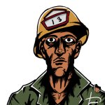 Thousand yard Stare Cartoon