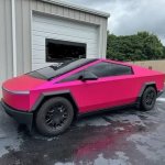 Pink Cybertruck meme