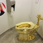 Trump golden toilet