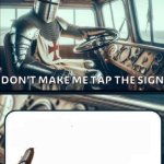 Crusader tap the sign