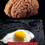 It’s killing us, man | This is your brain; This is your brain on the internet and social media | image tagged in this is your brain | made w/ Imgflip meme maker